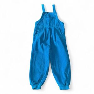 Vintage Sprockets Mervyn's Overalls 4T Blue Corduroy‎ 80s 90s Kids